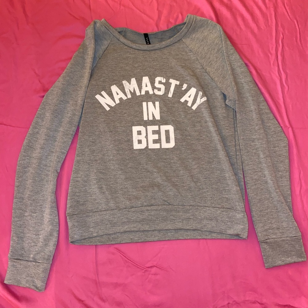 Yoga slogan sweatshirt